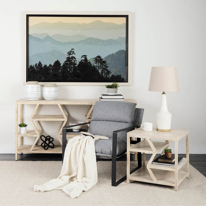 MOUNTAIN LIGHT, FRAMED ART