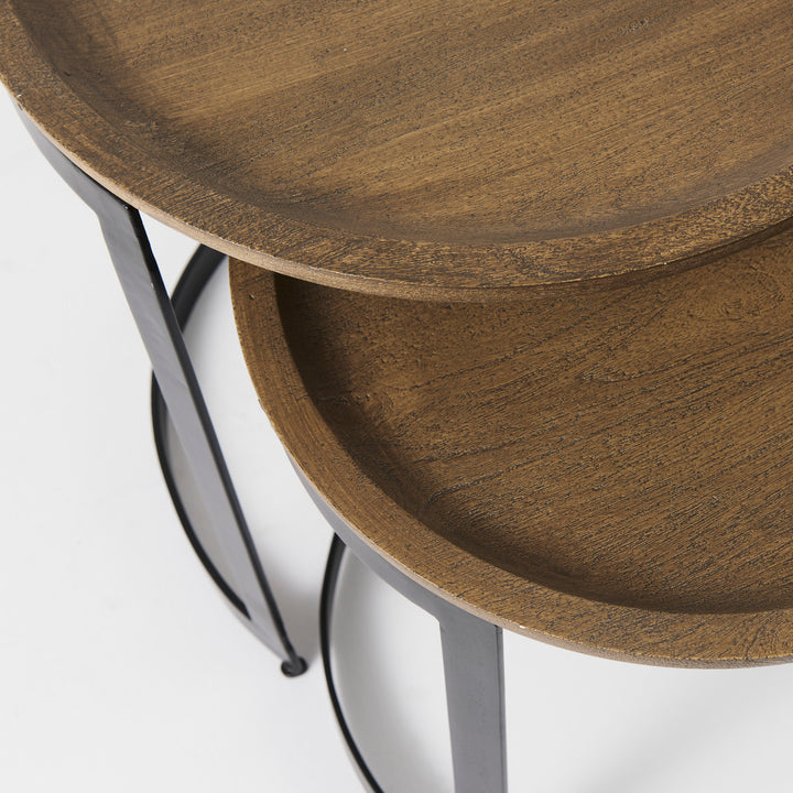 ALICE NESTING SIDE TABLES, S/2
