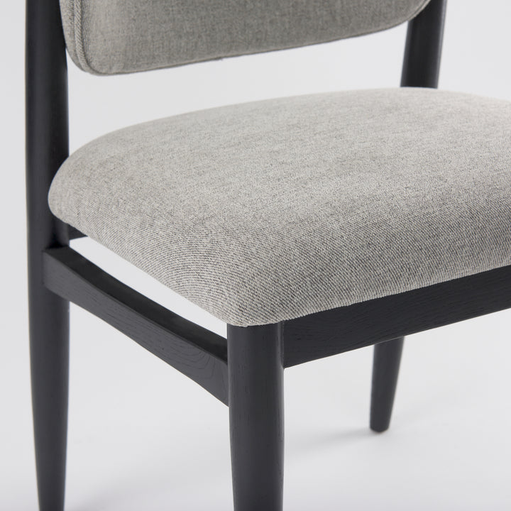 PATSY DINING CHAIR, GREY/BLACK