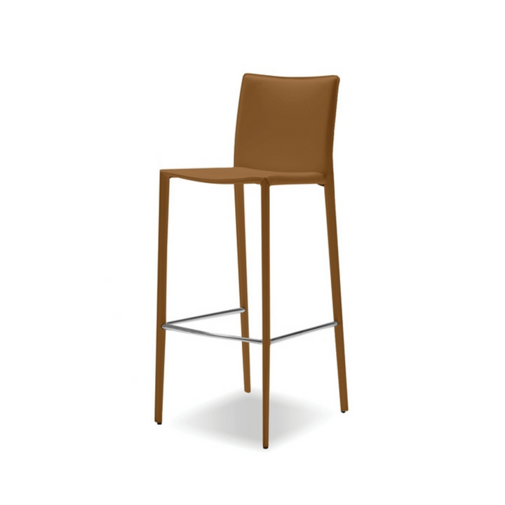 ZAK COUNTER STOOL, CARAMEL LEATHER
