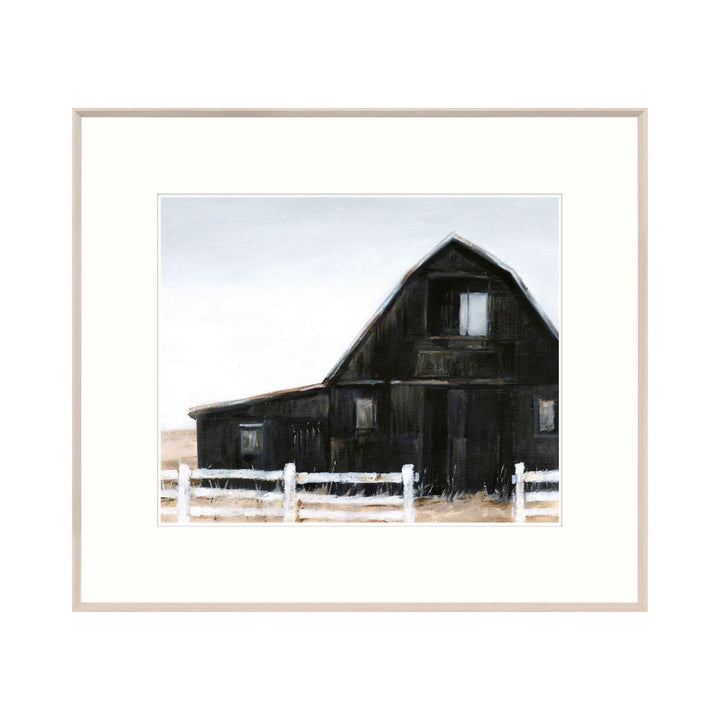 BLACK BARN, FRAMED ART