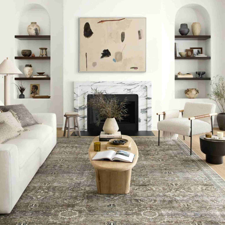 LAYLA RUG, ANTIQUE/MOSS