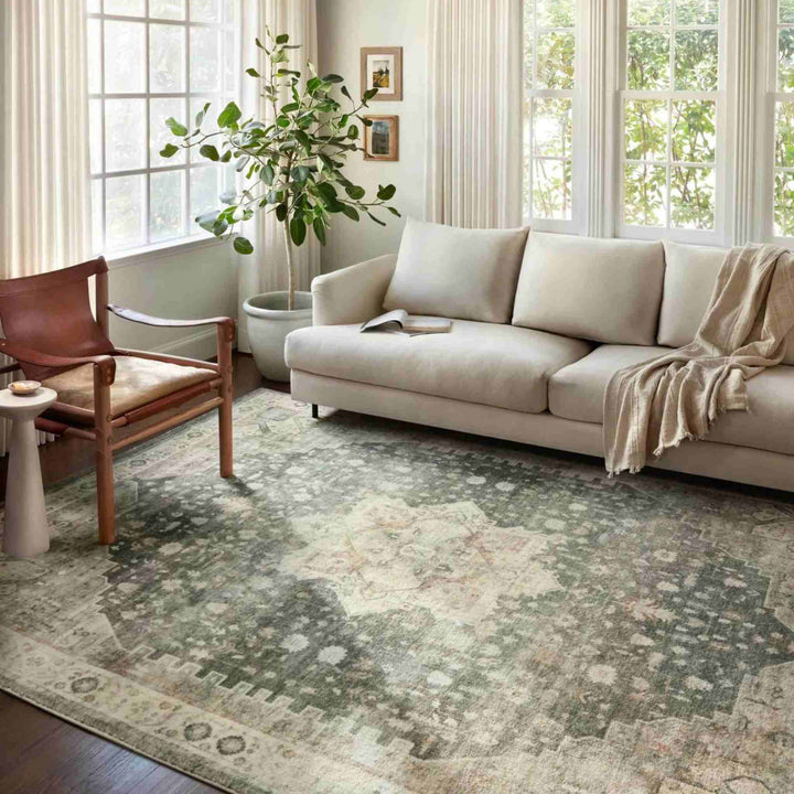 ROSETTE RUG, SLATE