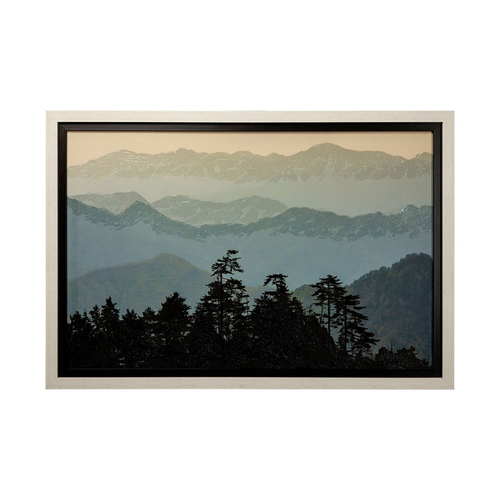 MOUNTAIN LIGHT, FRAMED ART