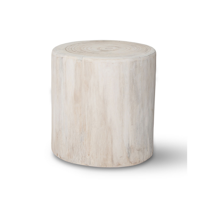 NOVA STUMP, WHITE WASH, 16"