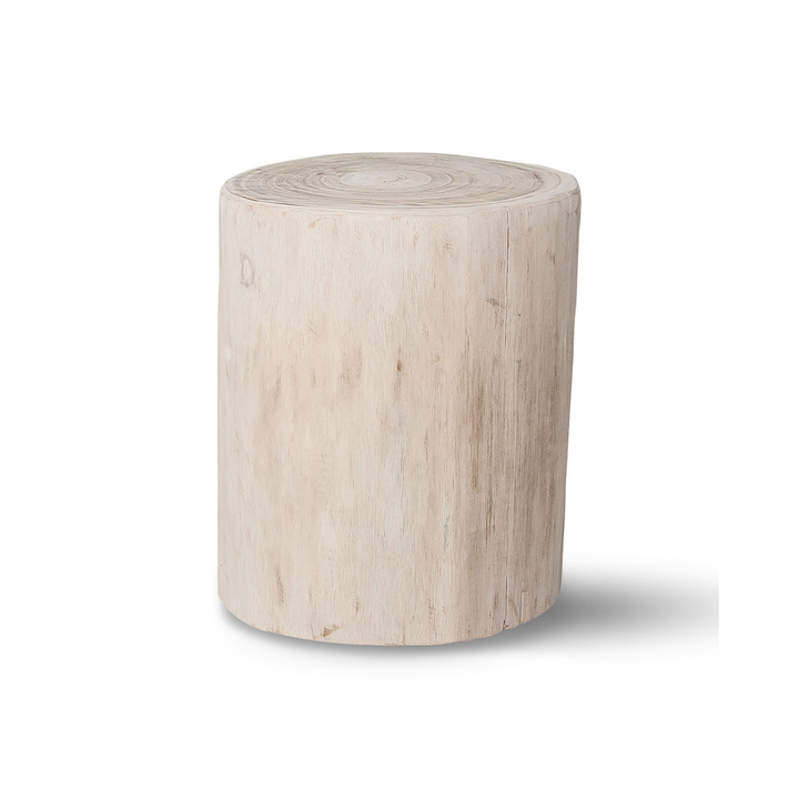 NOVA STUMP, WHITE WASH, 18"