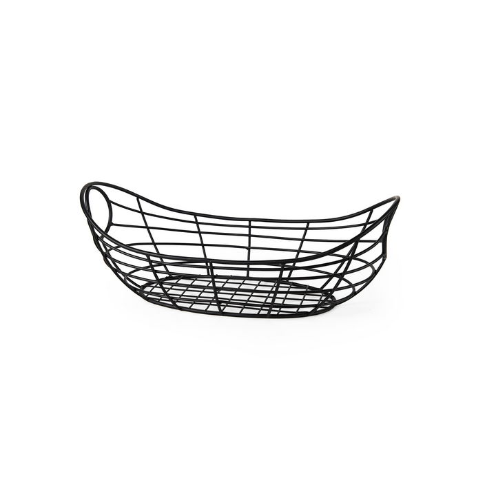 MATEO METAL BASKET, BLACK