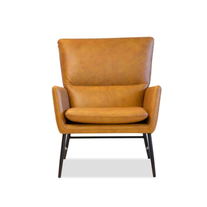 MORRISSEY ACCENT CHAIR, WHISKEY LEATHER