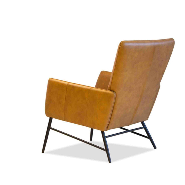 MORRISSEY ACCENT CHAIR, WHISKEY LEATHER