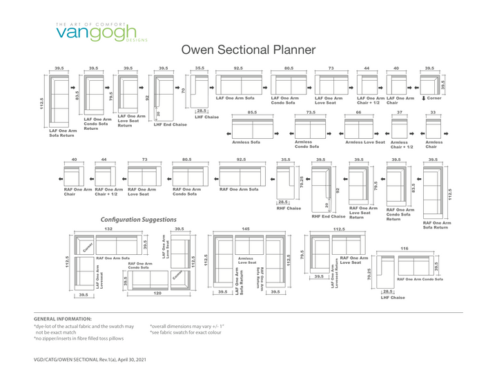 OWEN SOFA/SECTIONAL COLLECTION, CUSTOMIZABLE