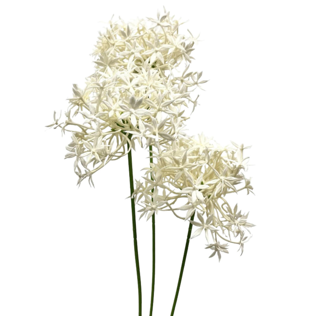 ALLIUM SPRAY, WHITE, 25"