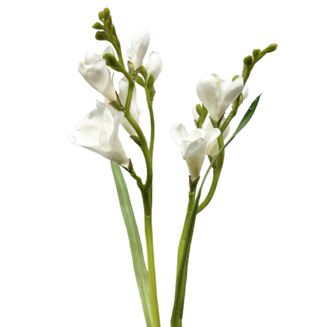 FREESIA SPRAY, WHITE, 23.5"