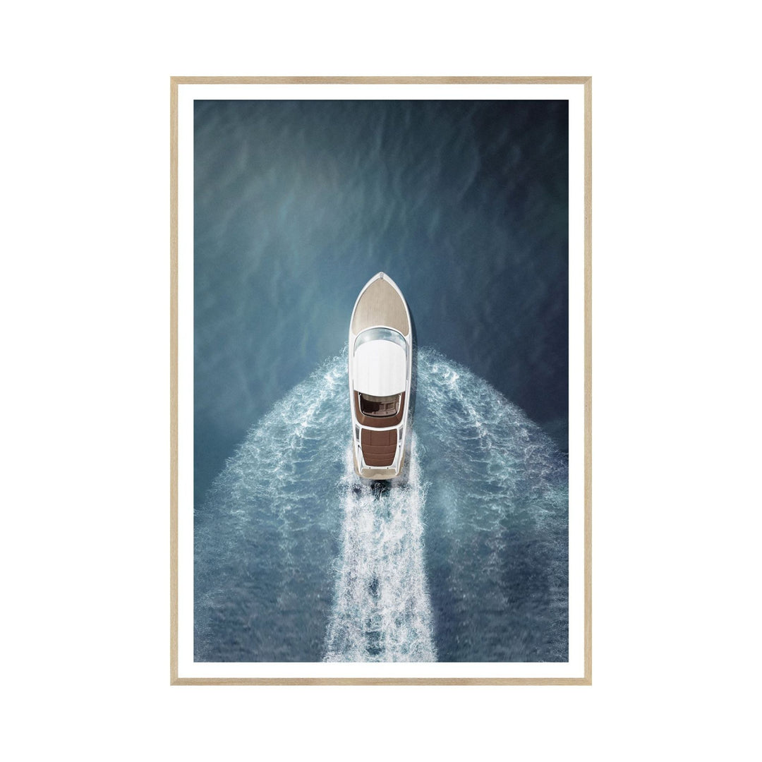 SPEED BOAT, FRAMED ART