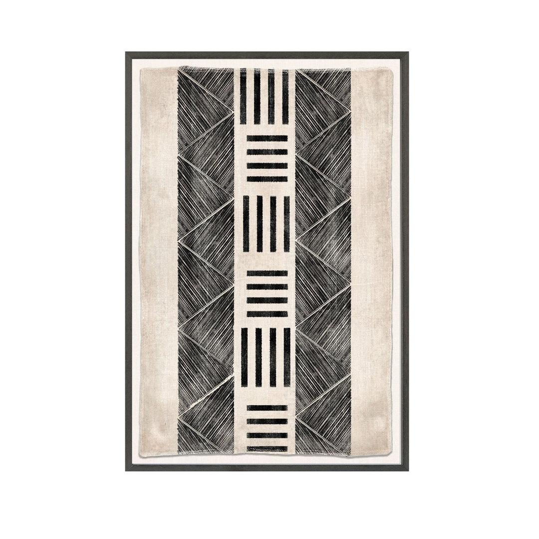 WOVEN TRIBE IV, FRAMED ART