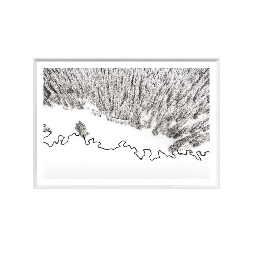 AERIAL STREAM LINE I, FRAMED ART