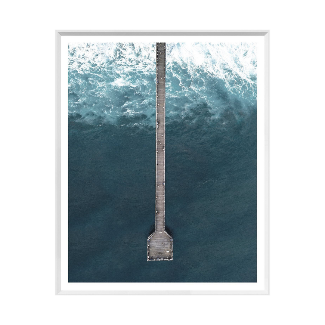 Deep Blue Wharf Framed Art