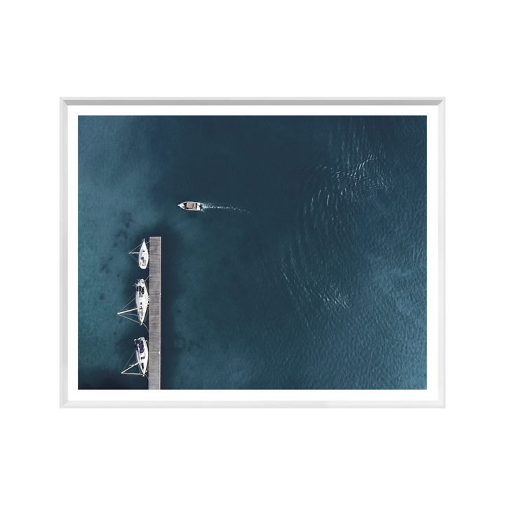 THREE YACHTS, FRAMED ART