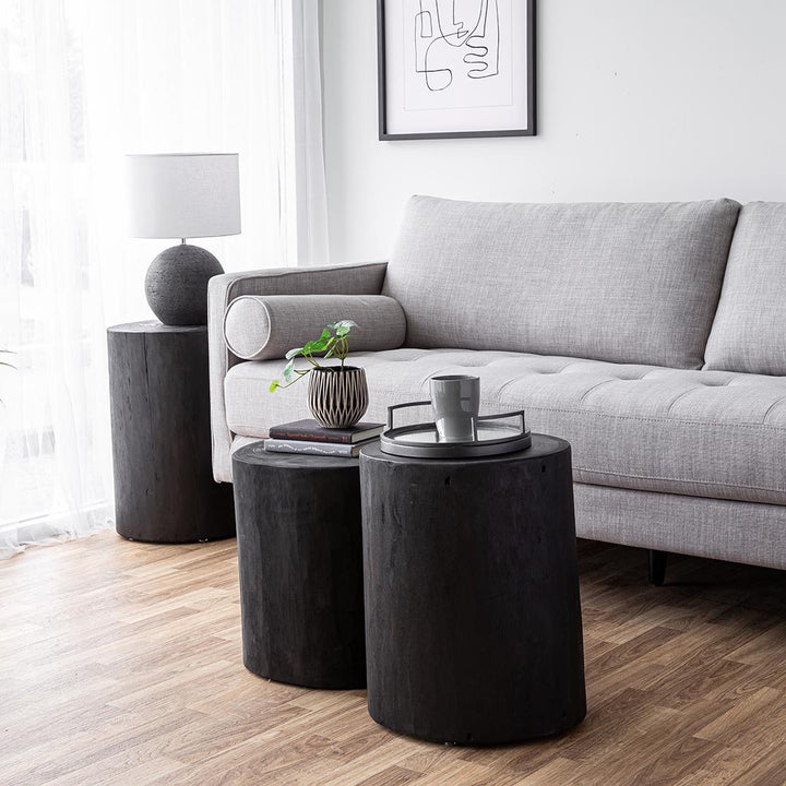 NOVA ROUND STUMP, BLACK