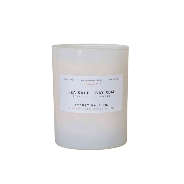 SYDNEY HALE CANDLE, SEA SALT + BAY RUM