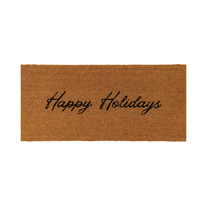 HAPPY HOLIDAYS COIR DOORMAT