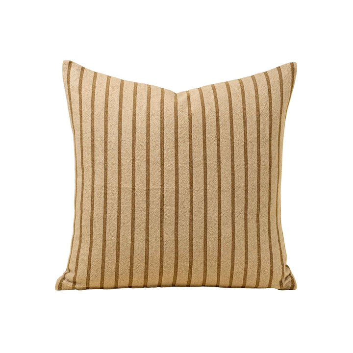SILAS STRIPE PILLOW, OCHRE