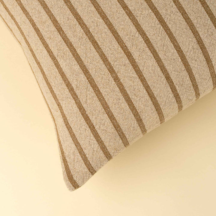 SILAS STRIPE PILLOW, OCHRE