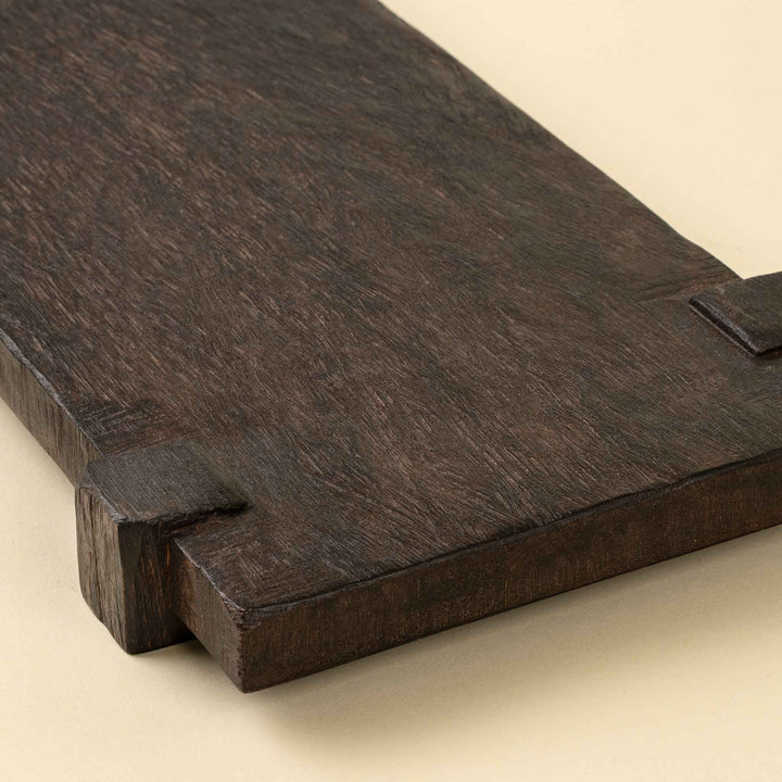 DRIFT PEDESTAL TRAY, DARK BROWN