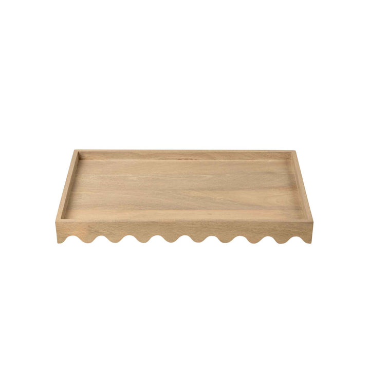 SCALLOPED EDGE TRAY, RECTANGULAR