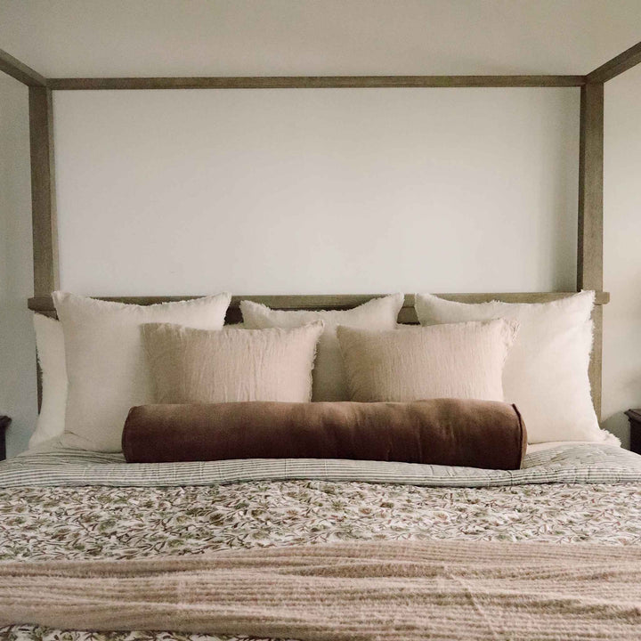 VERA VELVET LONG BOLSTER, CLOVE