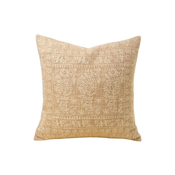 NINA EMBROIDERED PILLOW, IVORY