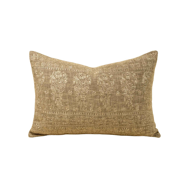 NINA EMBROIDERED PILLOW, SAGE