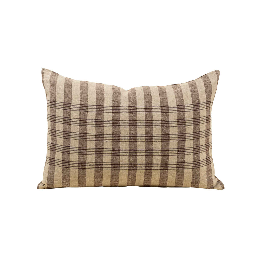 HOMESTEAD PLAID LINEN PILLOW