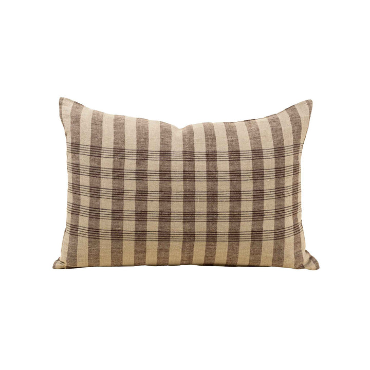 HOMESTEAD PLAID LINEN PILLOW