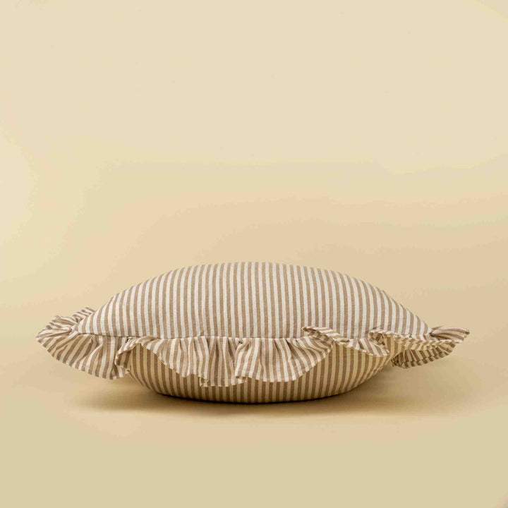 RUFFLE THIN STRIPE PILLOW