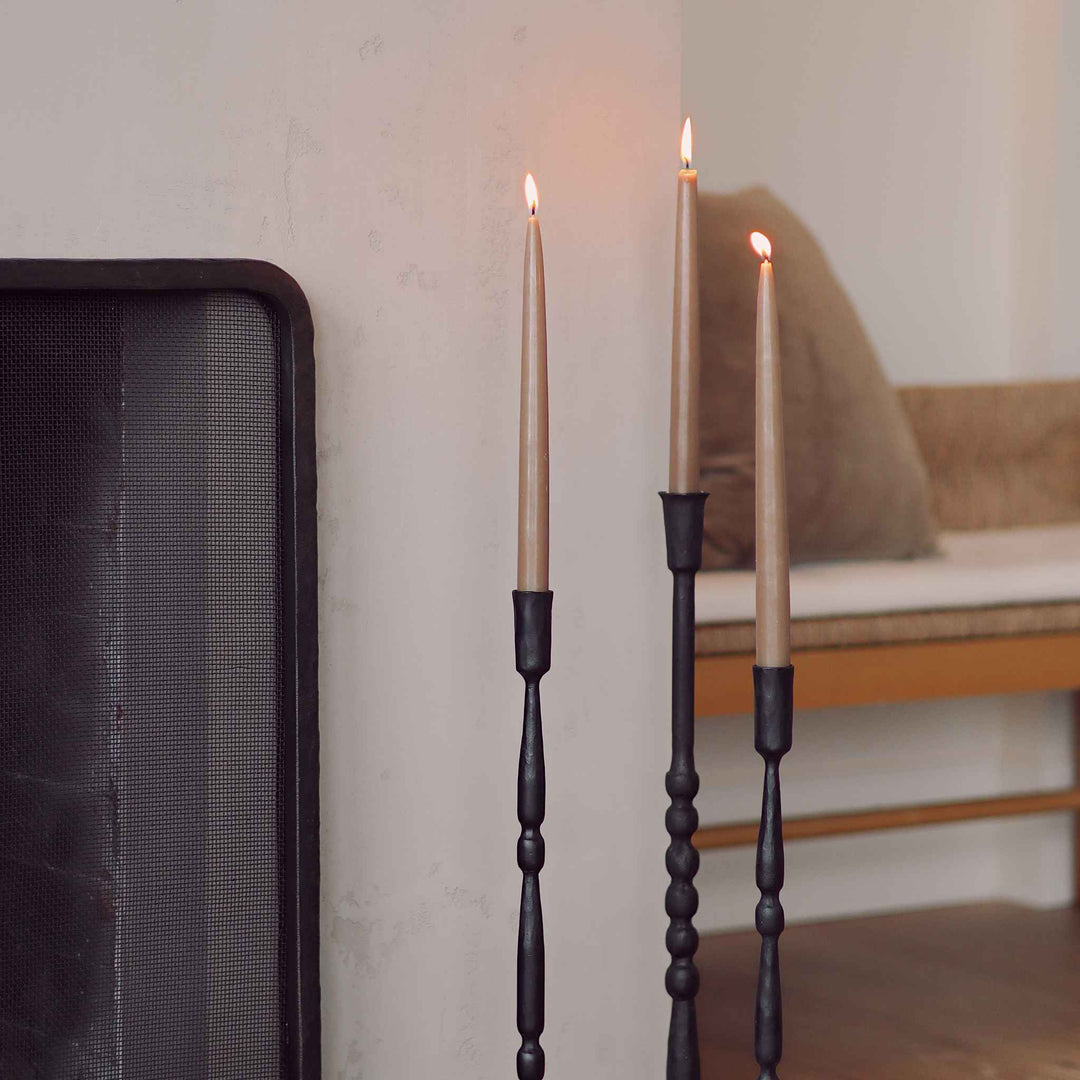 NOVA FORGED CANDLESTICK, BLACK