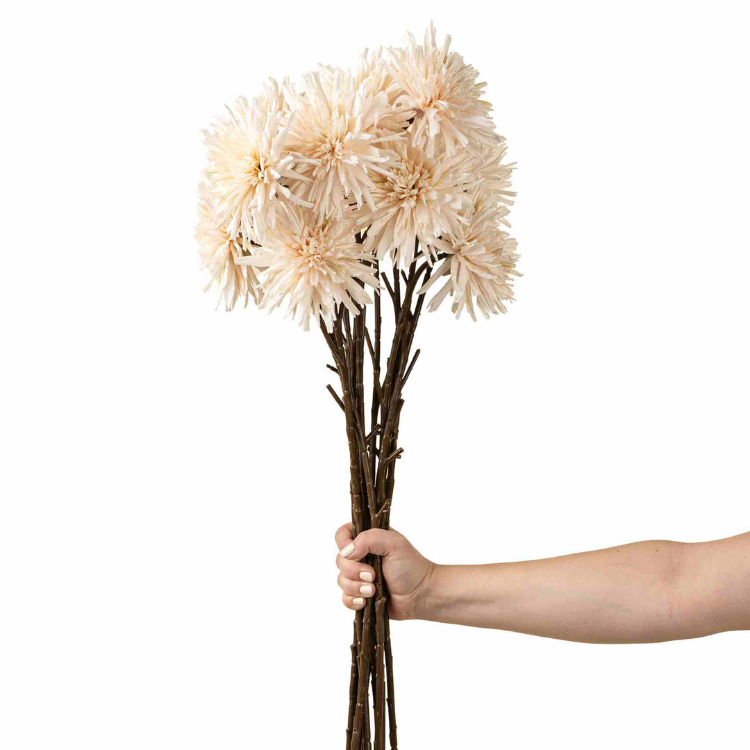 DAHLIA REAL TOUCH STEM, CREAM