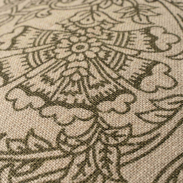 FLORIA LINEN PILLOW, GREEN