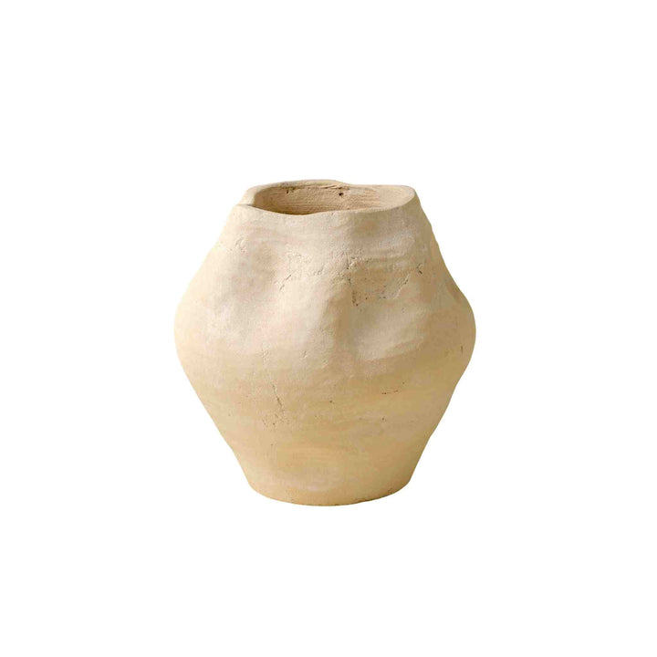 DENTED TERRACOTTA VASE