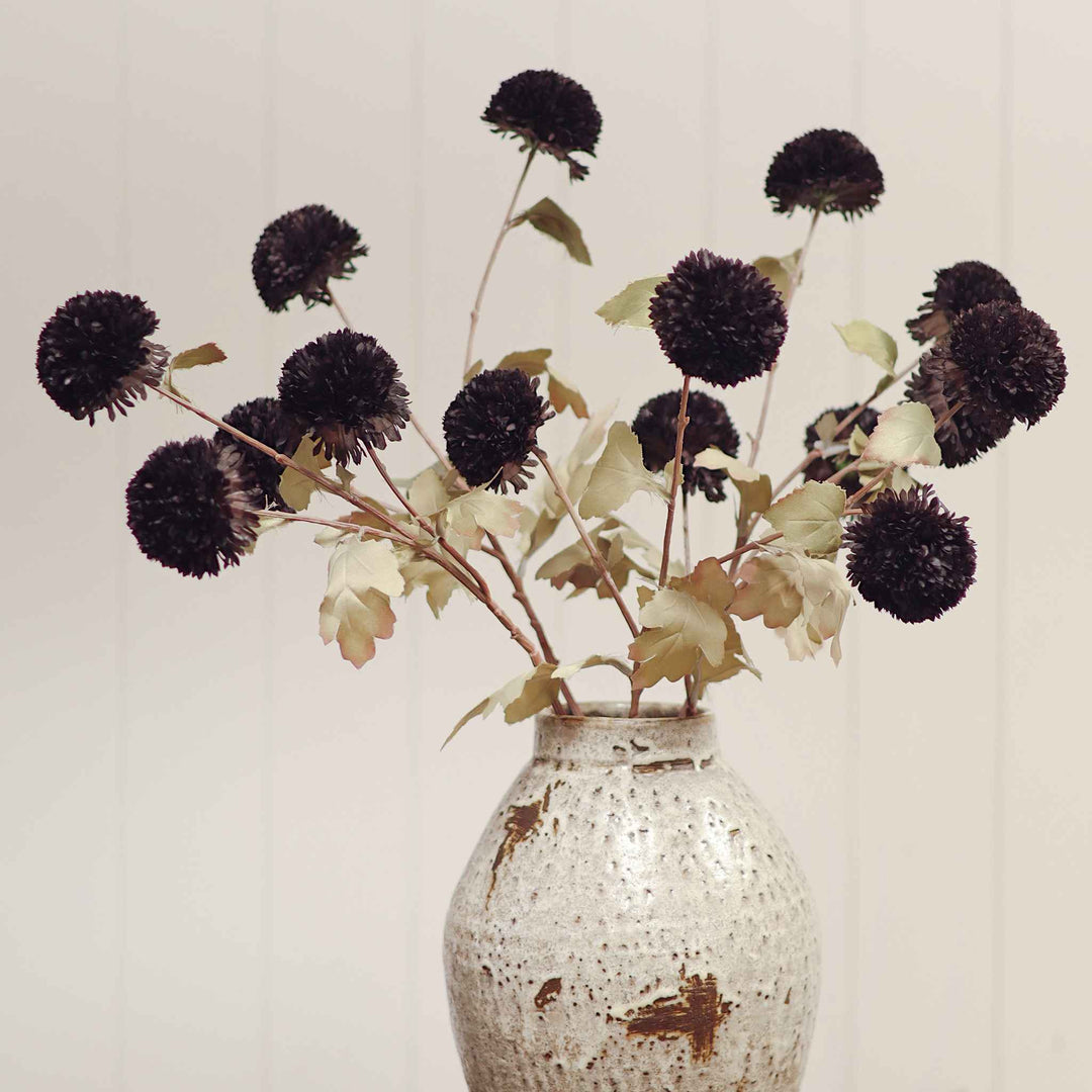 POM POM FLORAL SPRAY, MIDNIGHT