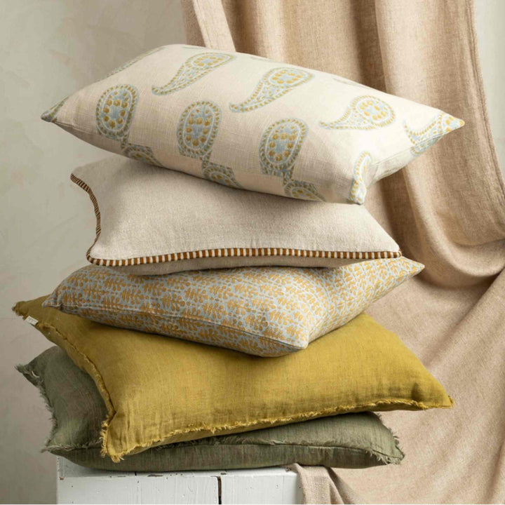 HONFLEUR LINEN PILLOW, SIENNA