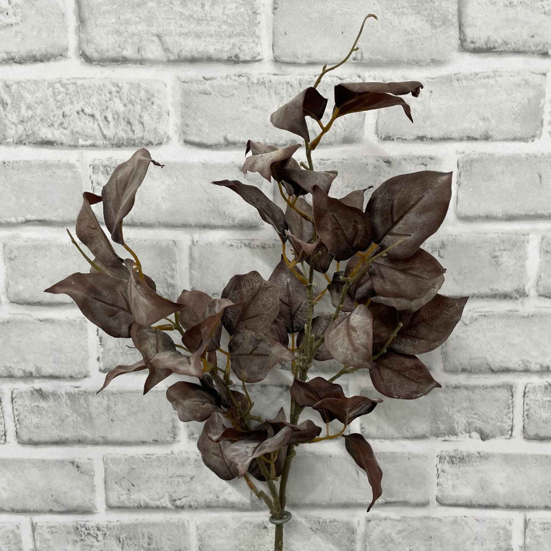 DRIED LEAF SPRAY, BURGUNDY