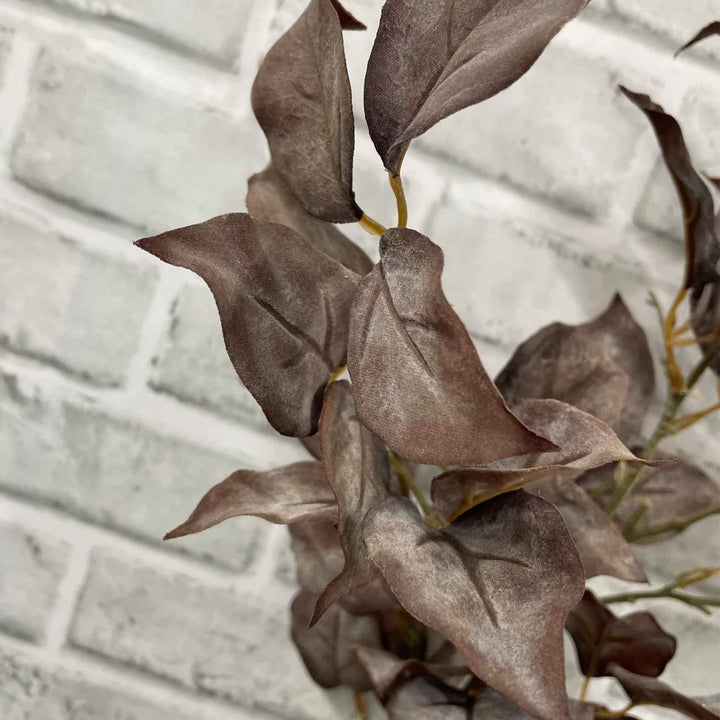 DRIED LEAF SPRAY, BURGUNDY