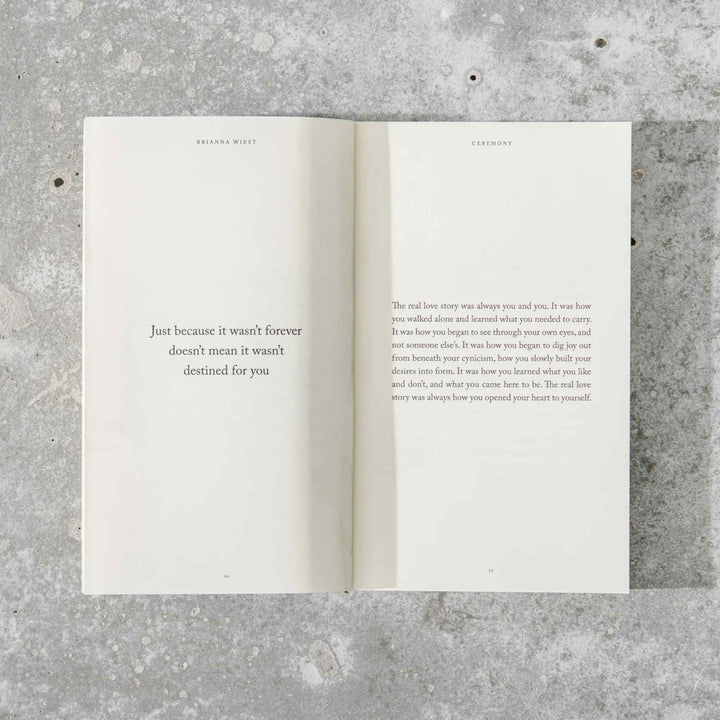 CEREMONY, BOOK
