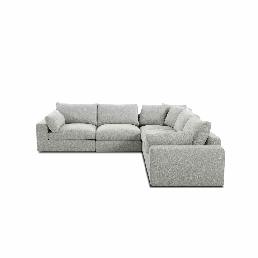 MODULAR TUZI SECTIONAL, OAT TWEED