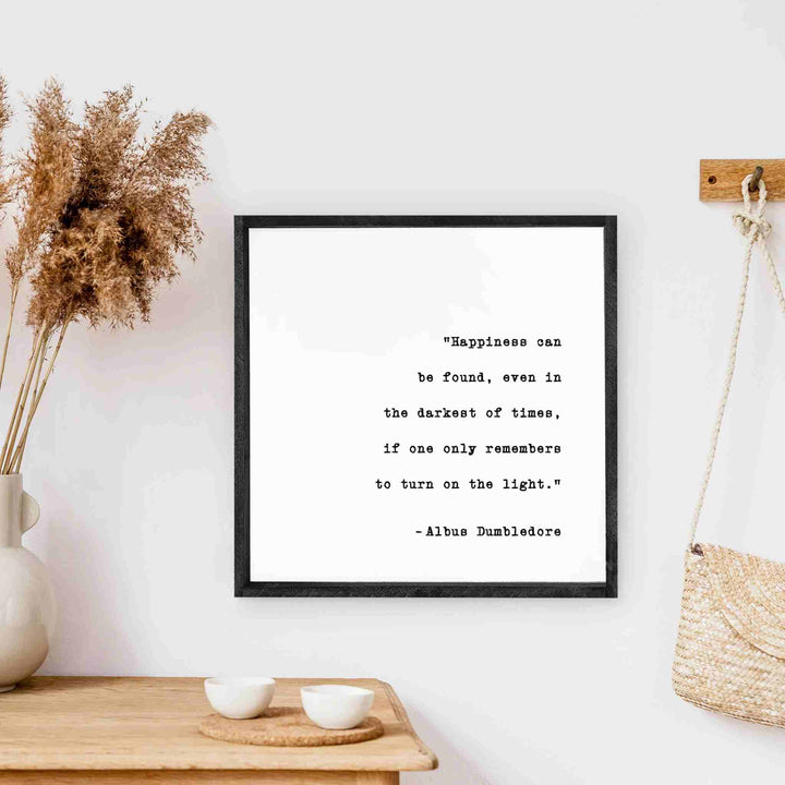 HAPPINESS CAN BE FOUND, WOOD SIGN