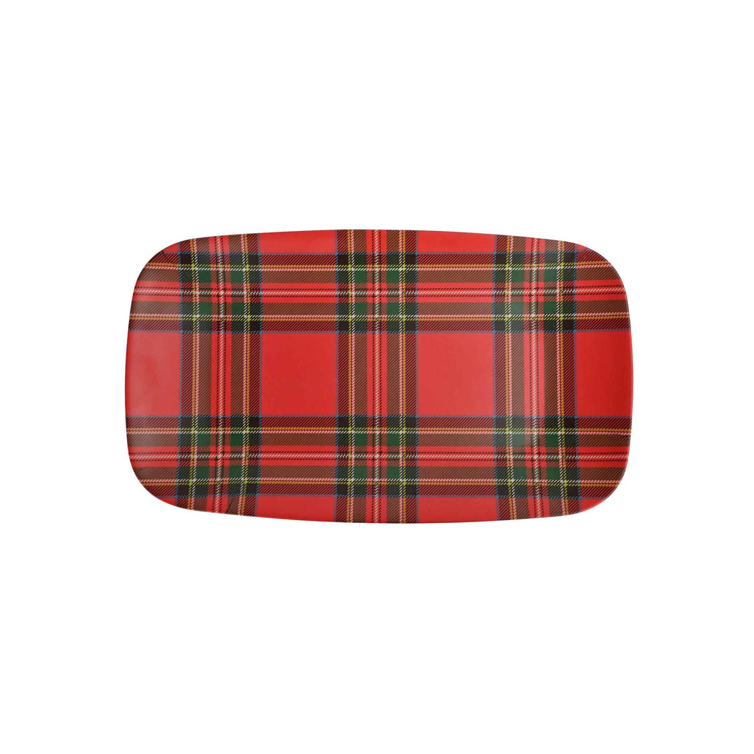 PLAID MELAMINE TRAY