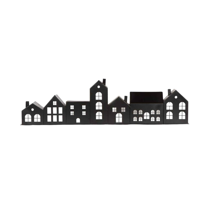 METAL VILLAGE, MANTEL DECOR