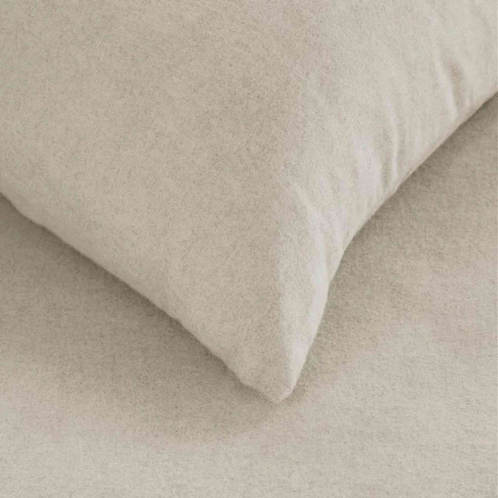 BONHEUR NATURAL FLANNEL DUVET COVER