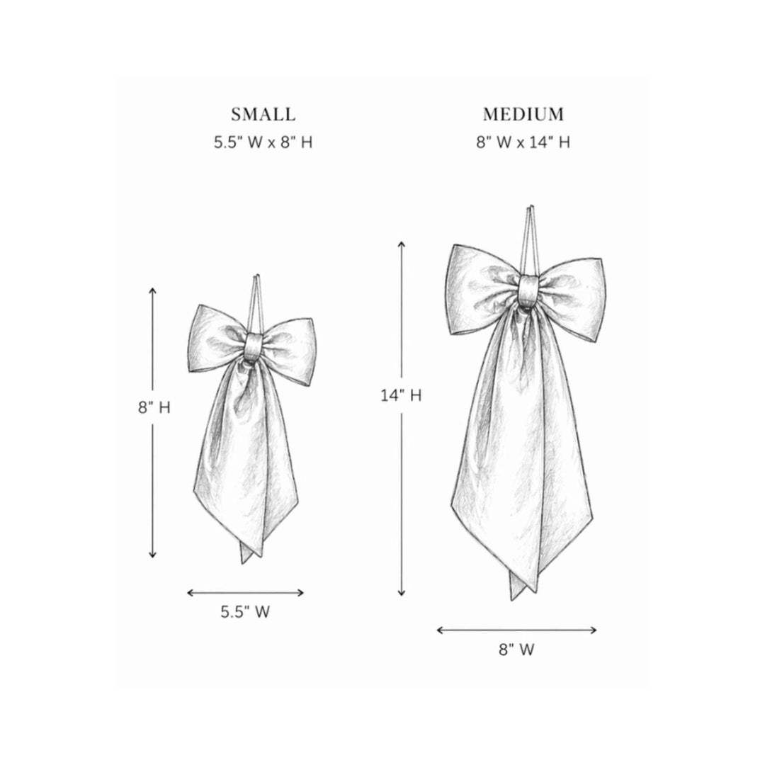 SAGE VELVET BOW