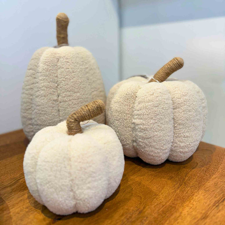 TAUPE FLEECE PUMPKIN